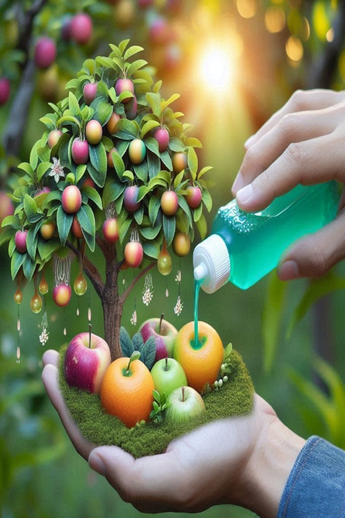 بهترین کود مایع برای درختان میوه